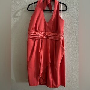 Torrid Coral Backless Halter Dress